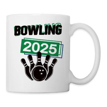 Bowling Spieler Team Turnier Mannschaft in 2025 - Tasse - Weiß - Rechts