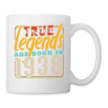 True legends are born in 1938 Vintage Birthday - Mug - white - Right