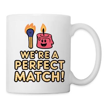 Nous sommes un partenaire parfait - Mug blanc - blanc - Droite
