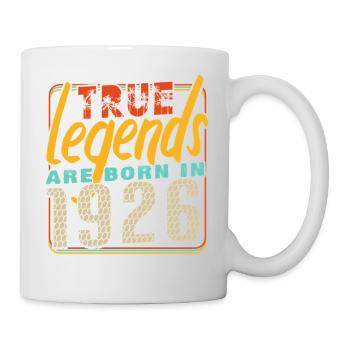 True legends are born in 1926 Vintage Birthday - Mug - white - Right