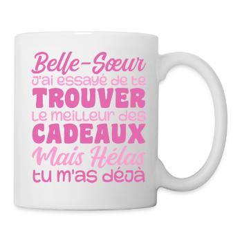 Ehefrau Beste Schwägerin Tolles Weihnachtsgeschenk - Tasse - Weiß - Rechts