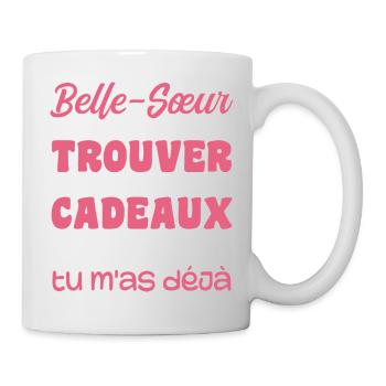 Ehefrau Beste Schwägerin Tolles Weihnachtsgeschenk - Tasse - Weiß - Rechts