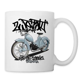 SR2 (hellblau) // Illustration - Tasse - Weiß - Rechts
