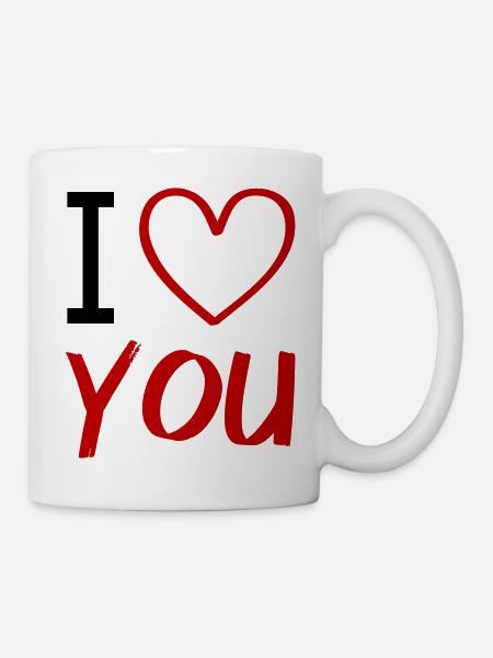i love you - Tasse - Weiß