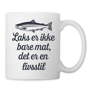 Laks er ikke bare mat det er en livsstil - Mug blanc - blanc - Droite