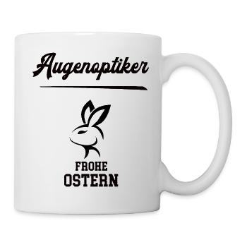 Augenoptiker Ostern Optiker Augenoptik Kollegen - Tasse - Weiß - Rechts