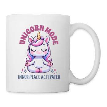 Einhorn Yoga - Tasse - Weiß - Rechts