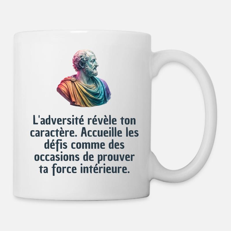 T-shirts Stoïcisme : L'inspiration à portée de soi - Mug blanc - blanc