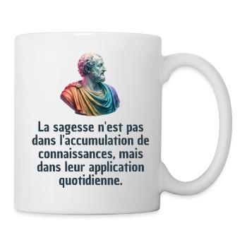 T-shirts Stoïcisme : L'inspiration à portée de soi - Mug blanc - blanc - Droite