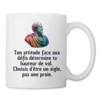 T-shirts Stoïcisme : L'inspiration à portée de soi - Mug blanc - blanc - Droite