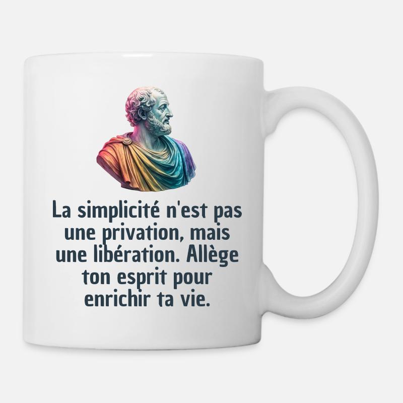 T-shirts Stoïcisme : L'inspiration à portée de soi - Mug blanc - blanc