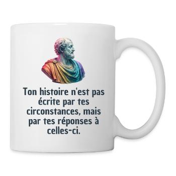 T-shirts Stoïcisme : L'inspiration à portée de soi - Mug blanc - blanc - Droite
