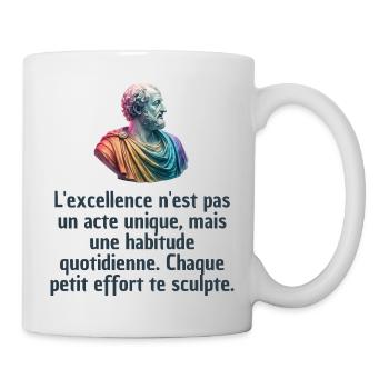 T-shirts Stoïcisme : L'inspiration à portée de soi - Mug blanc - blanc - Droite
