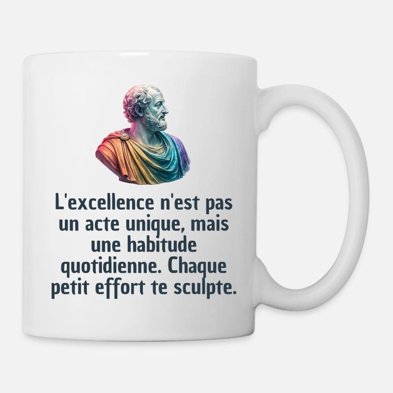 T-shirts Stoïcisme : L'inspiration à portée de soi - Mug blanc - blanc