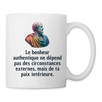 T-shirts Stoïcisme : L'inspiration à portée de soi - Mug blanc - blanc - Droite