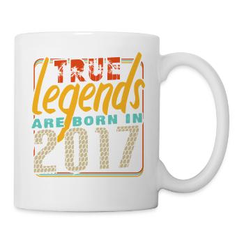 True legends are born in 2017 Vintage Anniversary - Mug - white - Right