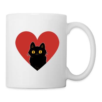 LOVE CAT FOR VALENTINE DAY TSHIRT - Mug - white - Right