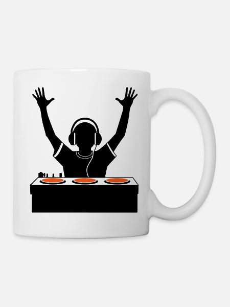 DJ Party Turntables - Mug - white