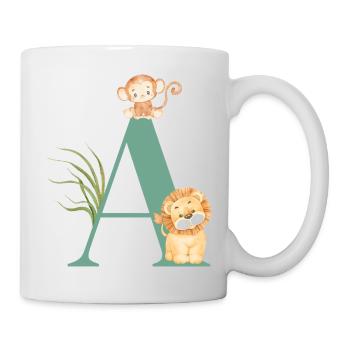 Brief an Green Jungle Animals - Tasse - Weiß - Rechts