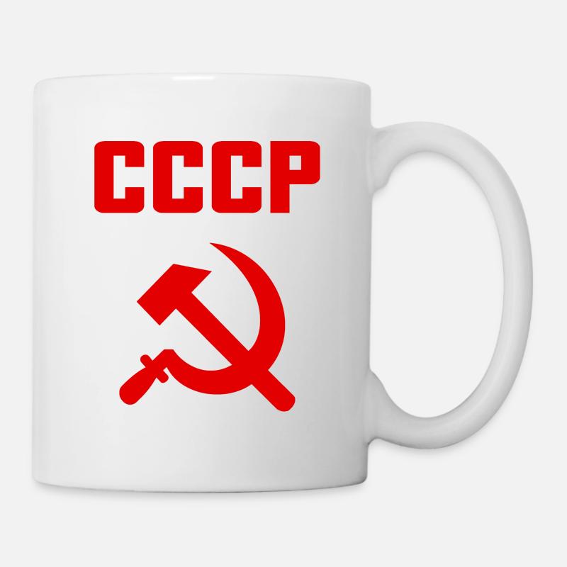 sovietico - Falce e martello Unione Sovietica - comunista - Tazza - bianco