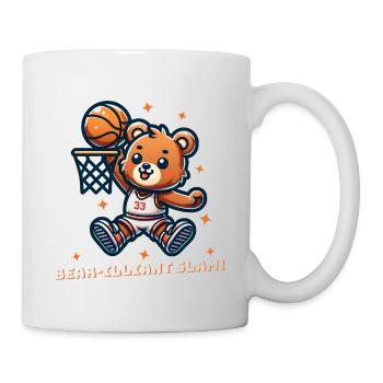 Basketball-Bär - Tasse - Weiß - Rechts