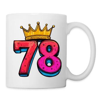 78 Number Krone - Mug - white - Right