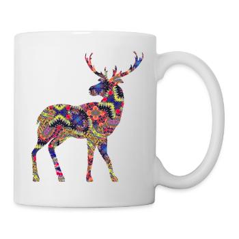 Cerf - Mug blanc - blanc - Droite