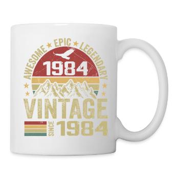 Vintage 1984 Birthday Gift 1984 - Born in 1984 - Mug - white - Right