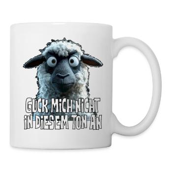 Don't look at me in that tone, funny sheep - Mug - white - Right