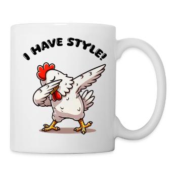 dabber du poulet - Mug blanc - blanc - Droite
