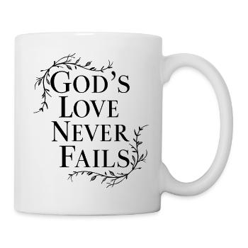 God's love never loses - Mug - white - Right