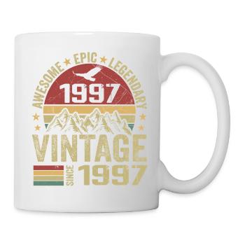 Vintage 1997 Birthday Gift 1997 - Born in 1997 - Mug - white - Right