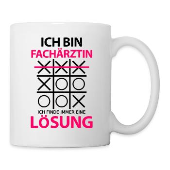 Fachärztin Lustige Sprüche witziger Spruch - Tasse - Weiß - Rechts
