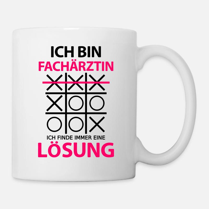 Fachärztin Lustige Sprüche witziger Spruch - Tasse - Weiß