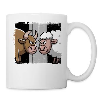 Das ist Bull Sheep Lustiges Wortspiel Design - Tasse - Weiß - Rechts