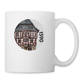 1590 Hochzeitshaus Fritzlar Germany - Tasse - Weiß - Rechts