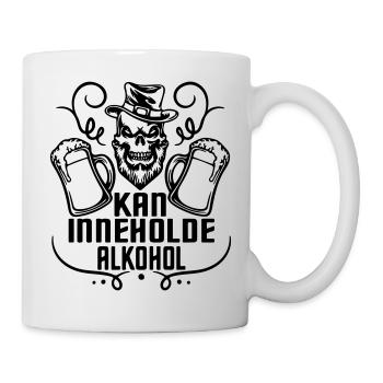 kann Alkohol enthalten - Tasse - Weiß - Rechts