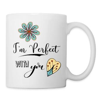 Je suis parfait avec toi - Mug blanc - blanc - Droite
