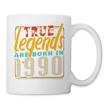 True legends are born in 1990 Vintage Birthday - Mug - white - Right