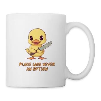 La paix n’a jamais été une option Duck Meme - Mug blanc - blanc - Droite