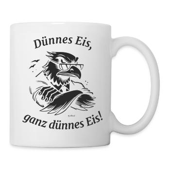 Dünnes Eis 2.0 - Tasse - Weiß - Rechts