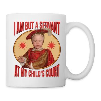 Renaissance Parenting Ironie - Tasse - Weiß - Rechts