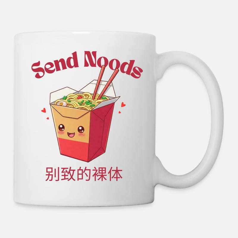 Envoyer des nouilles - Mug blanc - blanc