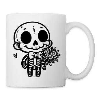 Skeleton & Flowers - Mug - white - Right
