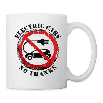 Voitures électriques Non Merci Avis clair - Mug blanc - blanc - Droite