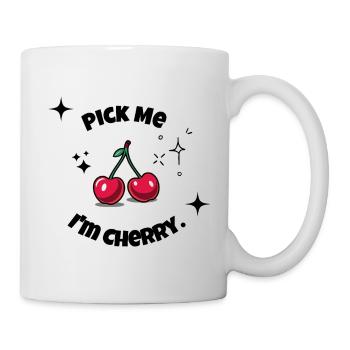 Pick me i am cherry - Cherries - Mug - white - Right