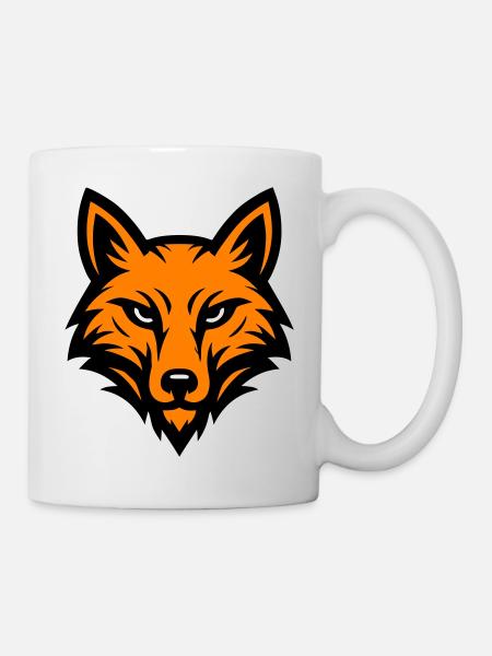Tête de renard - Mug blanc - blanc