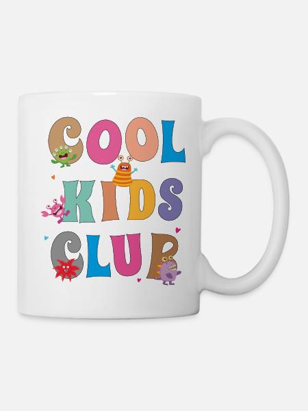 cool kids club - Tasse - Weiß