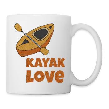 kayak love - Mug - white - Right