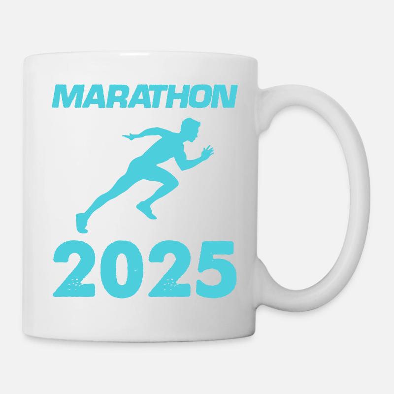 marathon 2025 - Tasse - Weiß